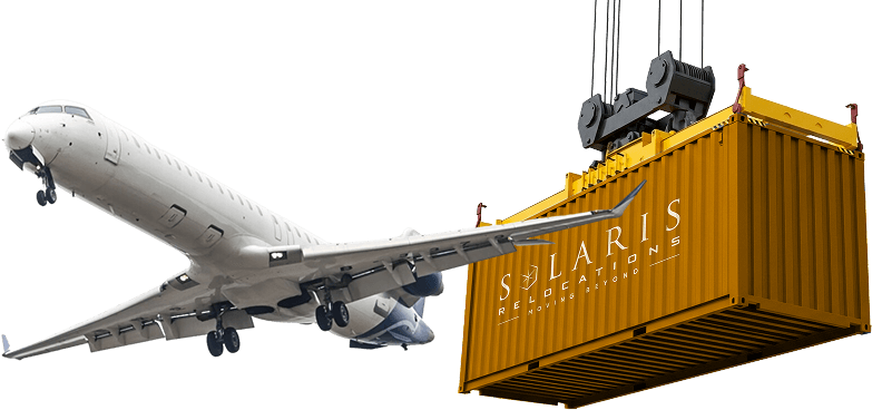 airplane and container box